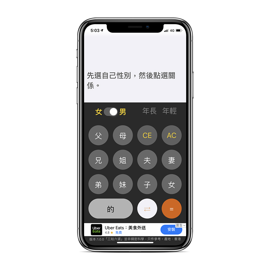 三姑六婆計算機、親戚稱呼、過年