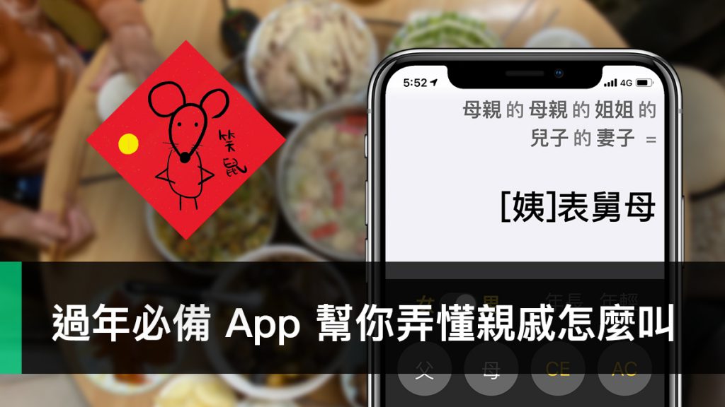 三姑六婆計算機、親戚稱呼、過年