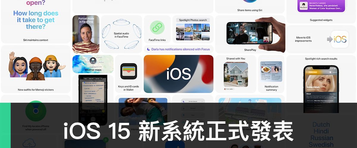 iOS 15、WWDC21