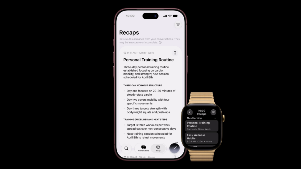 Apple Watch Series 12、Apple Watch Ultra 4 聲音智慧功能、Siri AI、Siri Recap