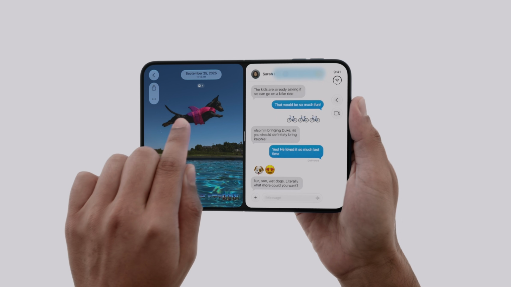iPhone Duo 全新 iOS 27 互動體驗、分割畫面